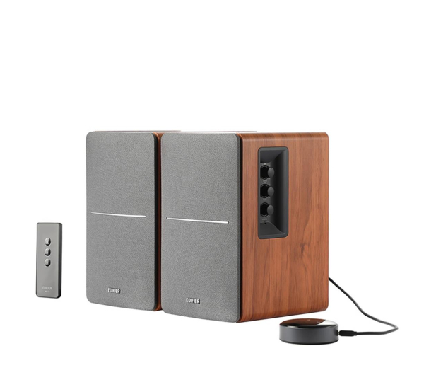 Edifier R1280T z odtwarzaczem sieciowym Wi-Fi WiiM Mini (brązowe) - 1225921 - zdjęcie 3
